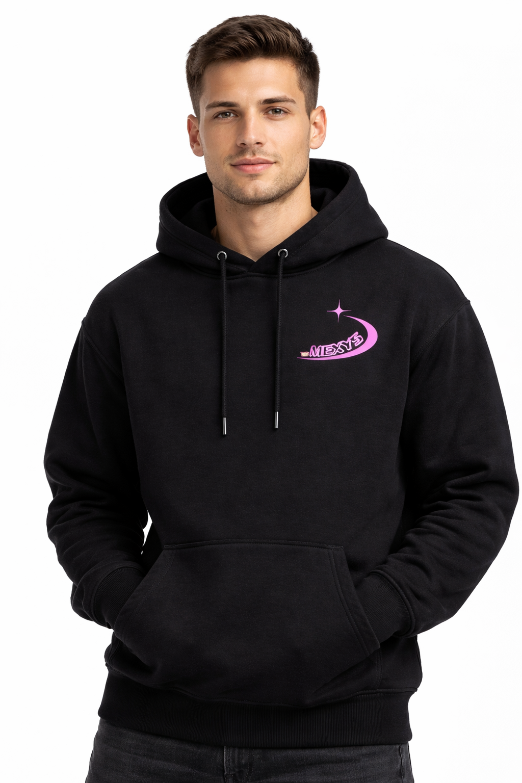 Pull à capuche noir